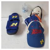 Nascar Sandals And Three Hats
