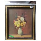 Yellowish Flower Vase Painting