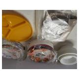 Assorted Paper Plates,  Plastic Plates