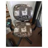 Black/white Printed Office Chair