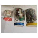 Assorted Jars With Nuts,bolts,matches & More