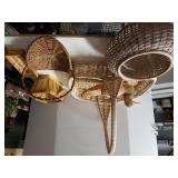 Assorted Baskets & Decorative Bird