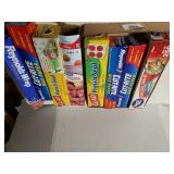 Assorted Wraps, Paper, Bags For Kitchen Storage