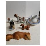 Assorted Animal Figures & Small Pitcher & Wash