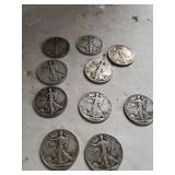 1943 Walking Liberty Half Dollars