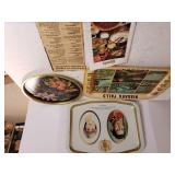 Assorted Serving Trays, Kahlua Recipe Book