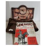 John Wayne Clock,  Blanket & Gene Autry Songbook