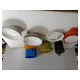 Bowls, Saucers, Tupperware Container & More