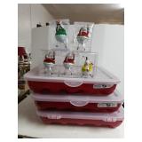 Ornament Case & Snowmen Christmas Ornaments