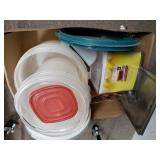 Assorted Plastic Containers,  & More