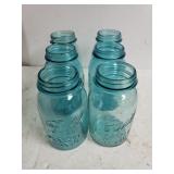 Blue Mason Jar (6)