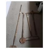 Vintage Planter, Rake, Pickaxe, Hoe