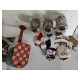 Craft Mailbox, Snowman/Santa Wood Decoration, &