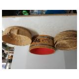 Basket, Plate Holders & Wooden Chics Popcorn