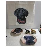 Labrador Decorative Plates, Figures & Cloth