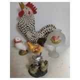 Rooster Figures,  Candle Holders