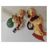 Rooster Vase, Rooster Glass Figures