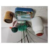 Candle Holder, Decorative Duck, Cuss Bank.