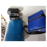 Blue Insulated Lunch Pale, Blue Bucket With Black