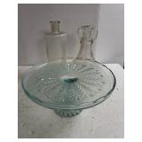 Glass Cake Pan, Glass Decanters