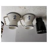 Nautical Travel Coffee Mugs, Black Travel Mug