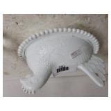 White Nesting Hen Covered Dish