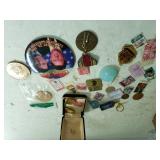 Clinton/Gore Pin, Assorted Coins, Stamps & More