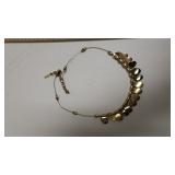 Ladies Wire Bead Fashion Necklace - Marked Nine