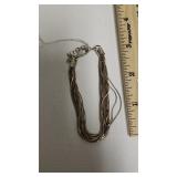 Ladies Multi-strand Bracelet - Marked 925