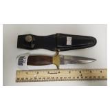 Dagger Shaped Knife W/sheath - Knife Marked U.S