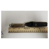 Vintage Schrader Tire Pressure Gauge W/leather