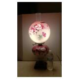 Floral Gone With The Wind Style Lamp - Top Base