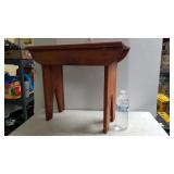 Small Wooden Decorative Bench W/roses