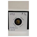 1872 California Gold Token - 1/2