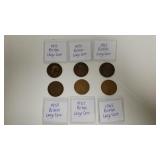 (6) British Large Cent - 1915, 1920, 1922, 1959,