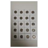 (20) Buffalo Nickels