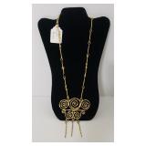 Solid Brass Unusual Necklace