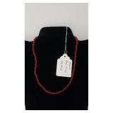 Natural Red Coral Necklace