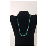 Vintage Heavy Natural Jade Gemstone Necklace