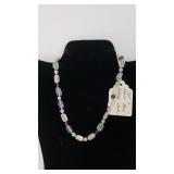 Vintage Opal & Natural Stone Choker Necklace