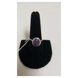 Amethyst Ladies Ring - Marked 925 - Size 8