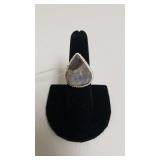 Abalone Shell Ladies Ring - Marked 925 - Size 8