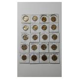 (20) President One Dollar Coins - 2007, 2008,