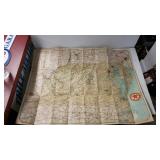 1932 Texaco Road Map - MD, DE, VA, WV