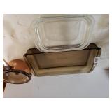 Pyrex Casserole Dishes,  Glass Pot, Small Top