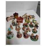 Assorted Mini Animal Figures,  Wooden Hanging