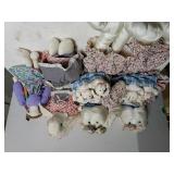 Assorted Stuffed Decorative Rabbits