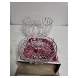 Crystal Glass Bowl & Royal Albert Crystal Candy