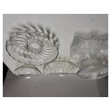 Assorted Glass Bowls, Candy Dish