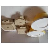 Littonware Containers & Yellow Plastic Mixing